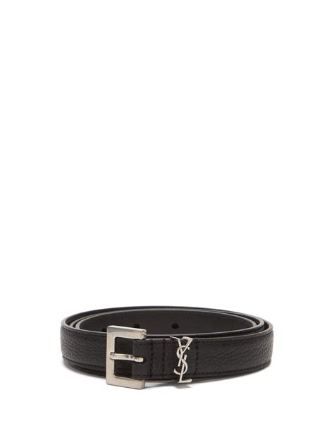 ysl belt monogram essence|MONOGRAM BELT IN GRAINED LEATHER .